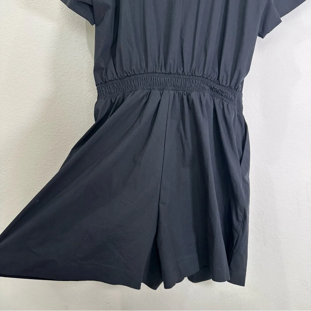 Maeve by Anthropologie Short-Sleeve Black Blazer Romper with Pockets NWT - Picture 8 of 14